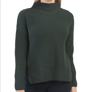 NWT MAX STUDIO FUNNEL NECK SWEATER MEDIUM IN GREEN